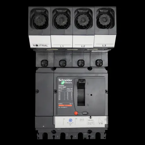 SCHNEIDER 80 AMP 36kA FOUR POLE MCCB MGP0804X NSX100F