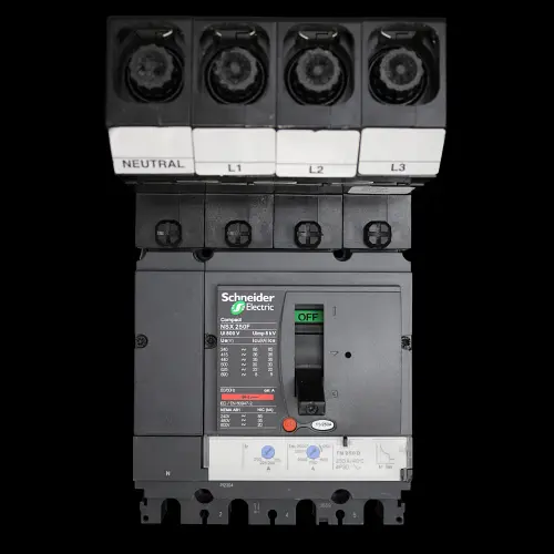 SCHNEIDER 250 AMP 36kA FOUR POLE MCCB MGP2504X NSX250F