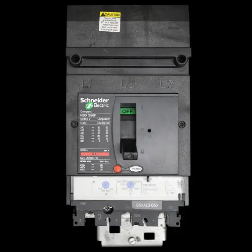 SCHNEIDER 250 AMP 36kA TRIPLE POLE MCCB CNXAE34250 NSX250F TM250D