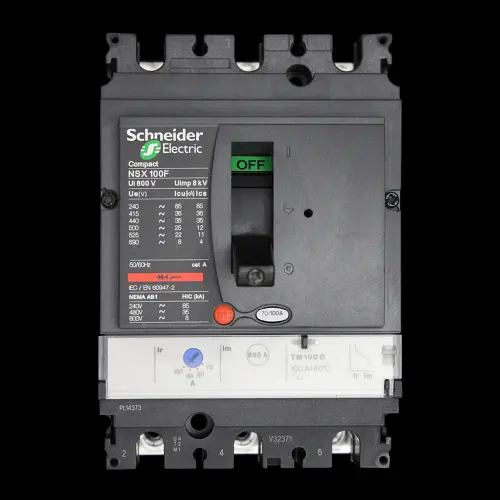 SCHNEIDER 100 AMP 36kA TRIPLE POLE MCCB NSX100F LV429630 TM100D