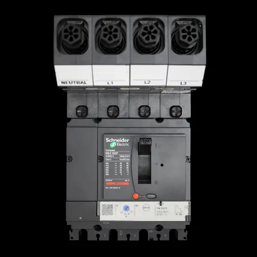 SCHNEIDER 100 AMP 36kA FOUR POLE MCCB MGP1004X NSX100F