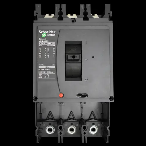 SCHNEIDER 400 AMP 50kA TRIPLE POLE MCCB WITHOUT TRIP UNIT NSX400N LV432403