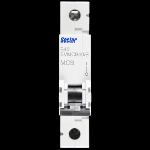 SECTOR 40 AMP CURVE B 6kA MCB CIRCUIT BREAKER SVMCB40/B NS