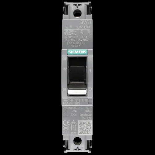 SIEMENS 20 AMP 25kA MCCB TM210 160N 3VA1 3VA1120-3ED12-0AA0