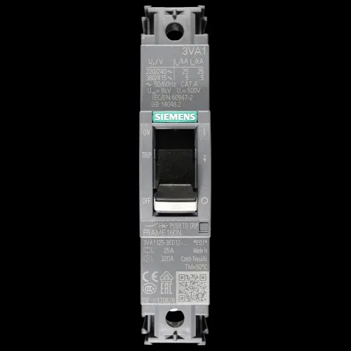 SIEMENS 25 AMP 25kA MCCB TM210 160N 3VA1 3VA1125-3ED12-0AA0