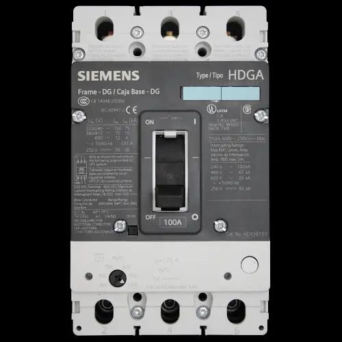 SIEMENS 100 MCCB TRIPLE POLE 70kA 3VL2110-2KN33-0AA0 HDGA