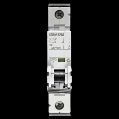 SIEMENS 6 AMP CURVE C 10kA MCB CIRCUIT BREAKER 5SY41 5SY4106-7