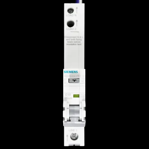 SIEMENS 10 AMP CURVE C 10kA 30mA RCBO TYPE A 5SU9304-7KK10