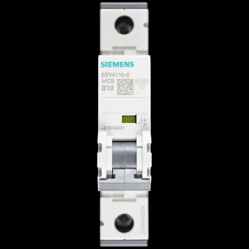SIEMENS 10 AMP CURVE B 10kA MCB CIRCUIT BREAKER 5SY41 5SY4110-6