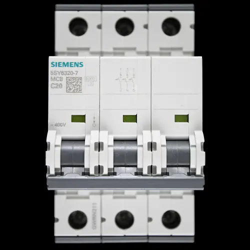 SIEMENS 20 AMP CURVE C 6kA TRIPLE POLE MCB CIRCUIT BREAKER 5SY6320-7 5SY63