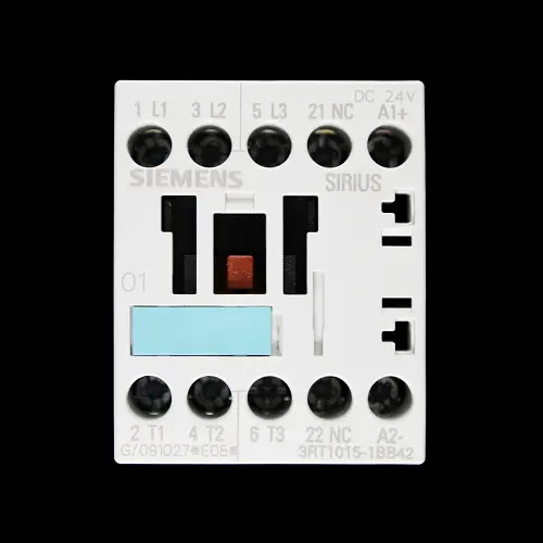 SIEMENS 7 AMP TRIPLE POLE NO CONTACTOR 24V DC COIL 3RT1015-1BB42