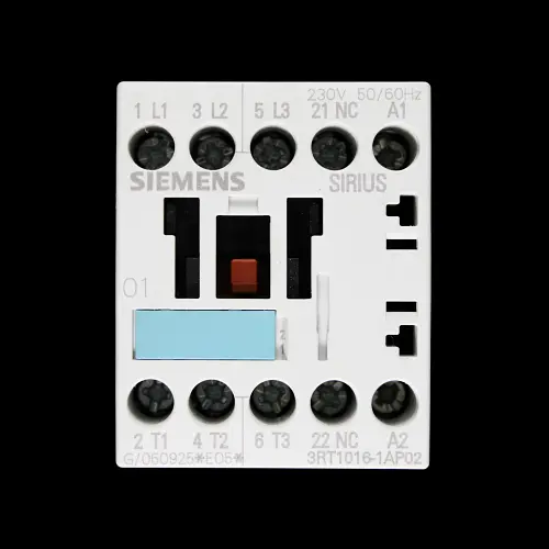 SIEMENS 9 AMP TRIPLE POLE NO CONTACTOR 230V COIL 3RT1016-1AP02