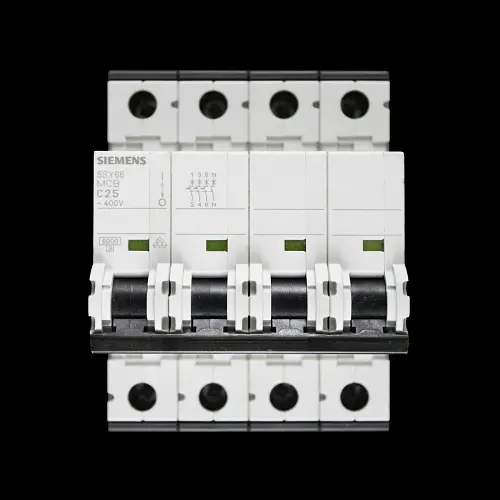 SIEMENS 25 AMP CURVE C 6kA FOUR POLE MCB CIRCUIT BREAKER 5SY6625-7 5SY66