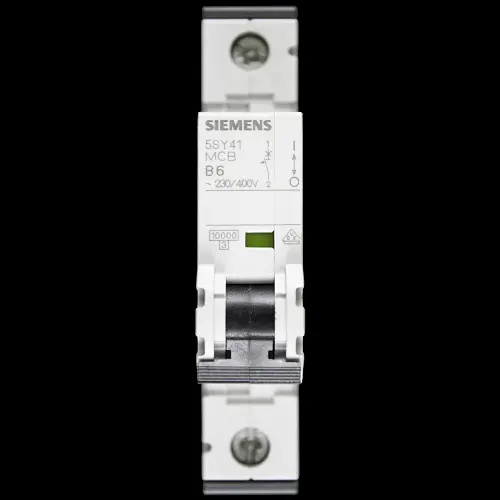 SIEMENS 6 AMP CURVE B 10kA MCB CIRCUIT BREAKER 5SY4106-6 5SY41