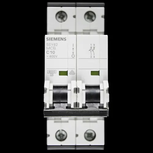 SIEMENS 10 AMP CURVE C 6kA DOUBLE POLE MCB CIRCUIT BREAKER 5SY6210-7 5SY62