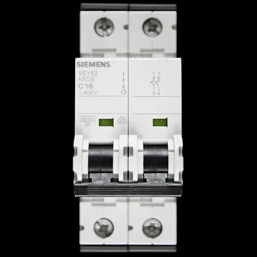 SIEMENS 16 AMP CURVE C 6kA DOUBLE POLE MCB CIRCUIT BREAKER 5SY6216-7 5SY62