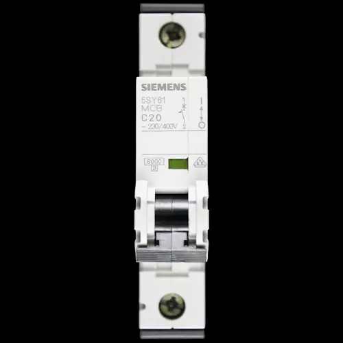 SIEMENS 20 AMP CURVE C 6kA MCB CIRCUIT BREAKER 5SY6120-7 5SY61