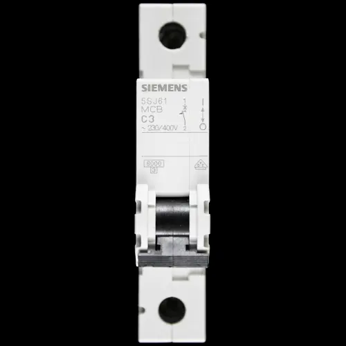 SIEMENS 3 AMP CURVE C 6kA MCB CIRCUIT BREAKER 5SJ6103-7 5SJ61