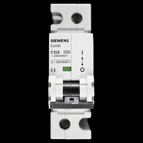 SIEMENS 125 AMP CURVE C 6kA MCB CIRCUIT BREAKER 5SX61