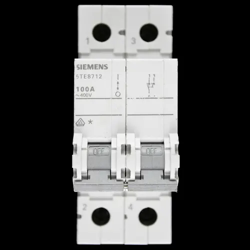 SIEMENS 100 AMP DOUBLE POLE MAIN SWITCH DISCONNECTOR 5TE8 712