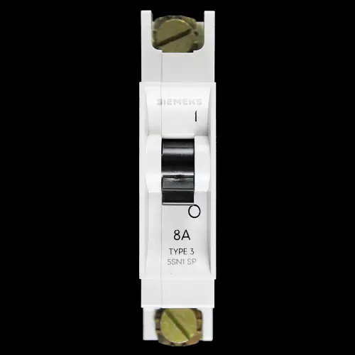 SIEMENS 8 AMP TYPE 3 M6 MCB CIRCUIT BREAKER 5SN1