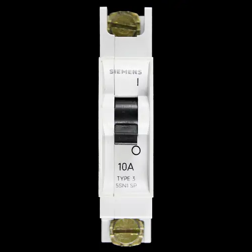 SIEMENS 10 AMP TYPE 3 M6 MCB CIRCUIT BREAKER 5SN1