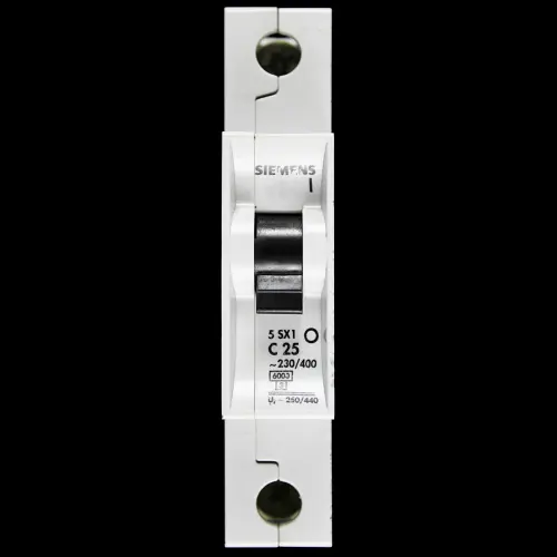 SIEMENS 25 AMP CURVE C 6kA MCB CIRCUIT BREAKER 5SX1