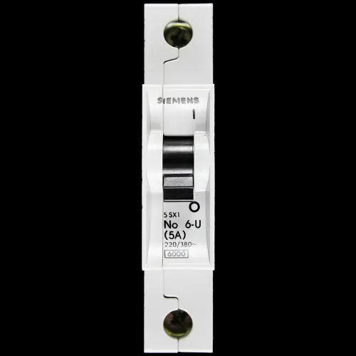 SIEMENS 5 AMP 6kA MCB CIRCUIT BREAKER 5SX1 NO6-U