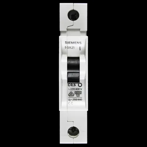SIEMENS 0.5 AMP CURVE C 6kA MCB CIRCUIT BREAKER 5SX21 5SX2