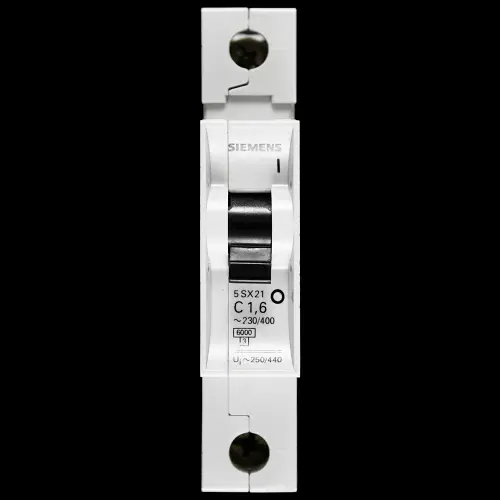 SIEMENS 1.6 AMP CURVE C 6kA MCB CIRCUIT BREAKER 5SX21 5SX2