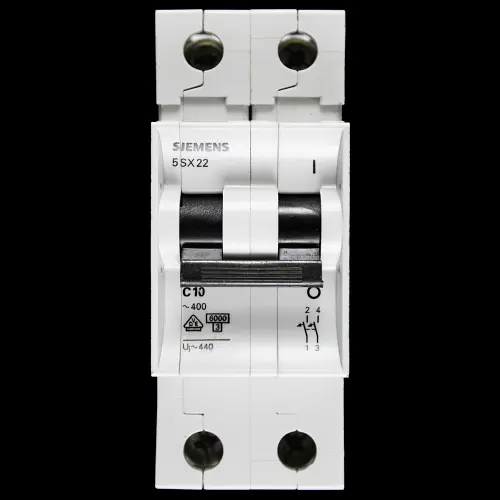 SIEMENS 10 AMP CURVE C 6kA DOUBLE POLE MCB CIRCUIT BREAKER 5SX22 5SX2