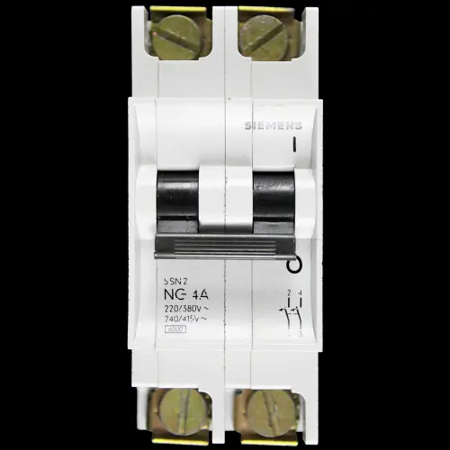 SIEMENS 4 AMP 6kA DOUBLE POLE MCB CIRCUIT BREAKER 5SN2 NG
