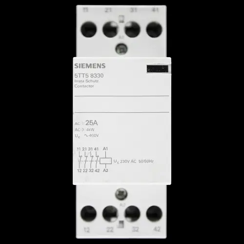 SIEMENS 25 AMP FOUR POLE NC CONTACTOR 230V COIL 5TT58330