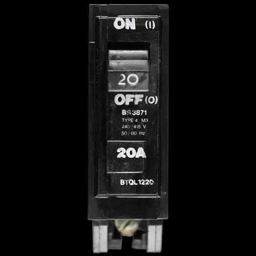 SIMPLEX TYPE 4 20 MCB M3 CIRCUIT BREAKER BTQL1220
