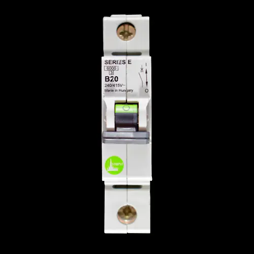 STEEPLE 20 AMP CURVE B 6kA MCB CIRCUIT BREAKER SERIES E 14120