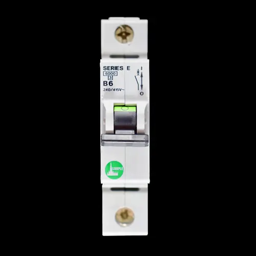 STEEPLE 6 AMP CURVE B 6kA MCB CIRCUIT BREAKER SERIES E 14106