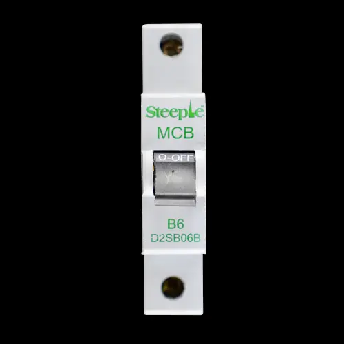 STEEPLE B 6 MCB 6kA CIRCUIT BREAKER D2SB06B WC