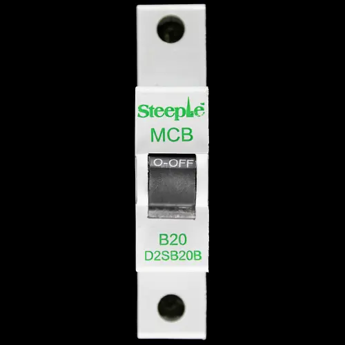 STEEPLE 20 AMP CURVE B 6kA  MCB CIRCUIT BREAKER D2SB20B