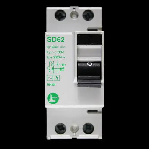 STEEPLE 40 AMP 30mA DOUBLE POLE RCD TYPE AC SD62