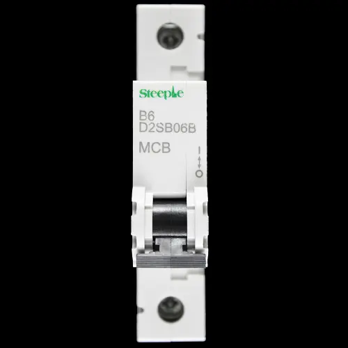 STEEPLE 6 AMP CURVE B 6kA MCB CIRCUIT BREAKER D2SB06B