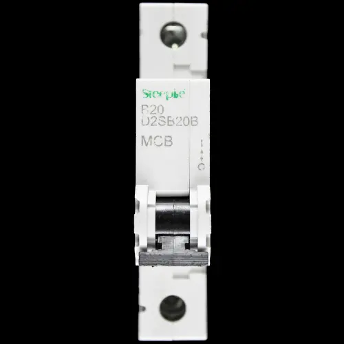 STEEPLE 20 AMP CURVE B 6kA MCB CIRCUIT BREAKER D2SB20B