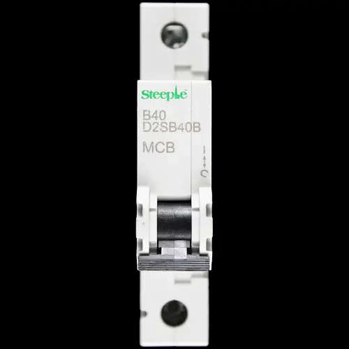 STEEPLE 40 AMP CURVE B 6kA MCB CIRCUIT BREAKER D2SB40B