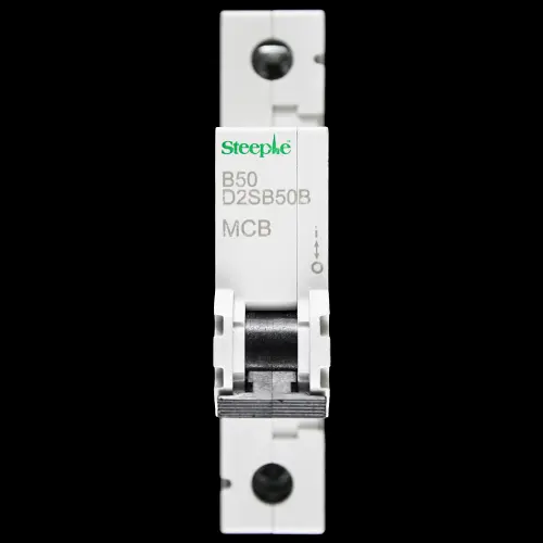 STEEPLE 50 AMP CURVE B 6kA MCB CIRCUIT BREAKER D2SB50B
