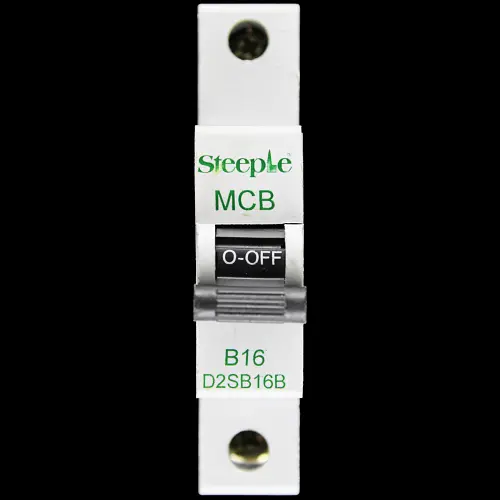 STEEPLE 16 AMP CURVE B 6kA MCB CIRCUIT BREAKER D2SB16B