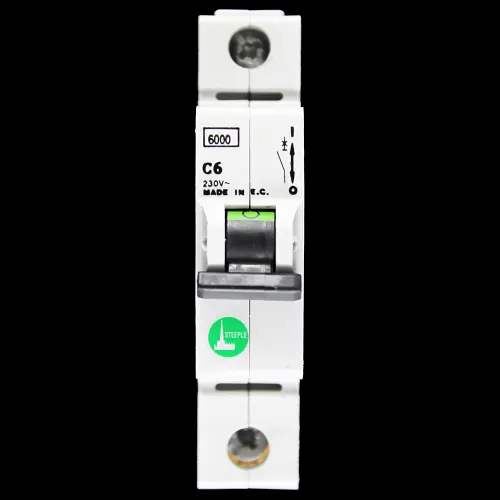 STEEPLE 6 AMP CURVE C 6kA MCB CIRCUIT BREAKER 230V