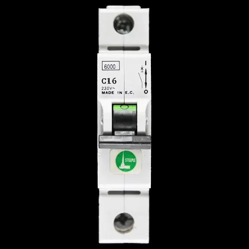 STEEPLE 16 AMP CURVE C 6kA MCB CIRCUIT BREAKER 230V