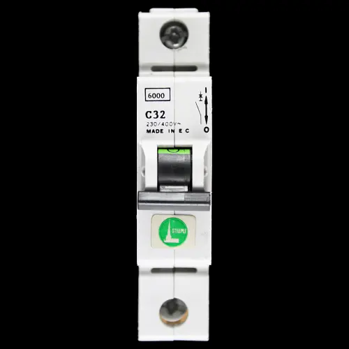 STEEPLE 32 AMP CURVE C 6kA MCB CIRCUIT BREAKER 230/400V