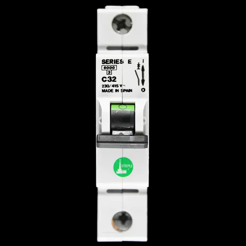 STEEPLE 32 AMP CURVE C 6kA MCB CIRCUIT BREAKER SERIES E