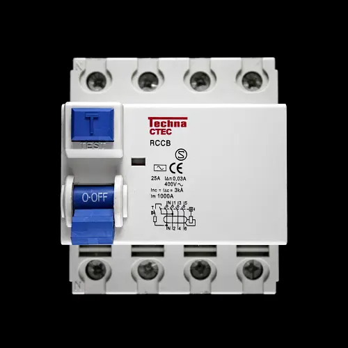 TECHNA 25 AMP 30mA FOUR POLE RCCB TYPE AC CTEC CTEC-425-030