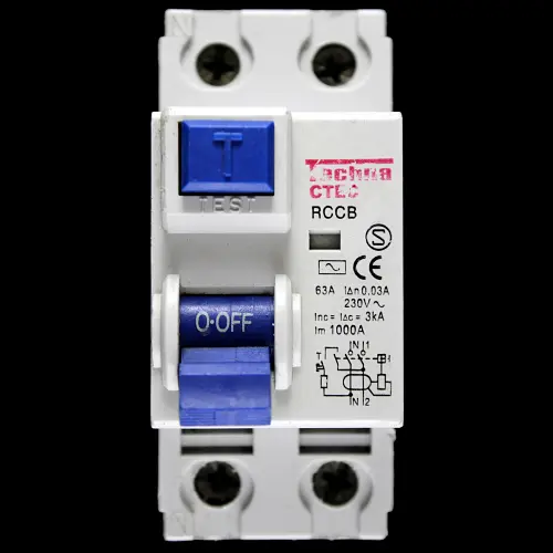 TECHNA 63 AMP 30mA DOUBLE POLE RCCB RCD TYPE AC CTEC CTEC-263-030